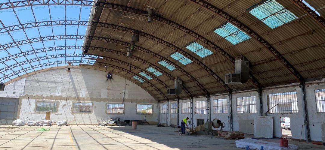 Obras del vivero de empresas de La Carolina.