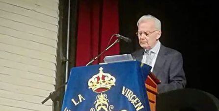 José Manuel Sieira Míguez durante su intervención en el pregón de la Virgen de la Cabeza de Cazorla