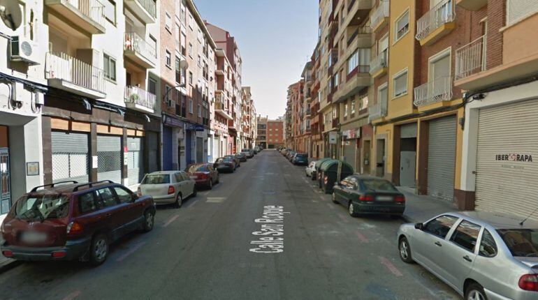 Calle San Roque, en el barrio de Delicias