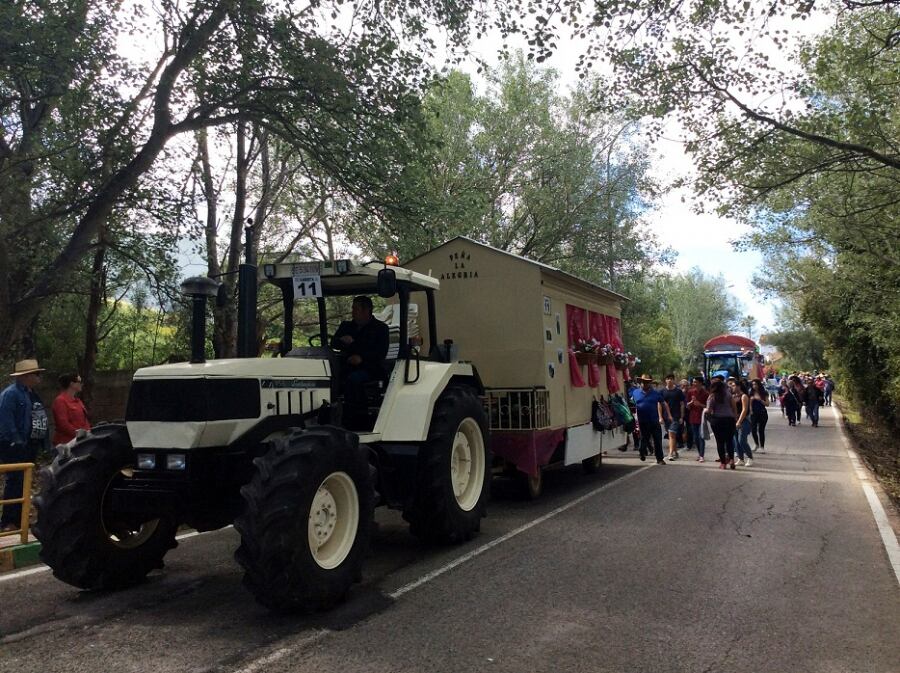 Una carreta de la romería