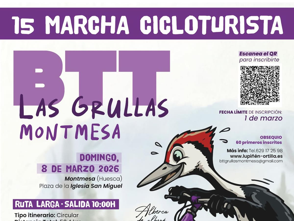 La BTT Las Grullas celebra su decimoquinta edición el 8 de marzo