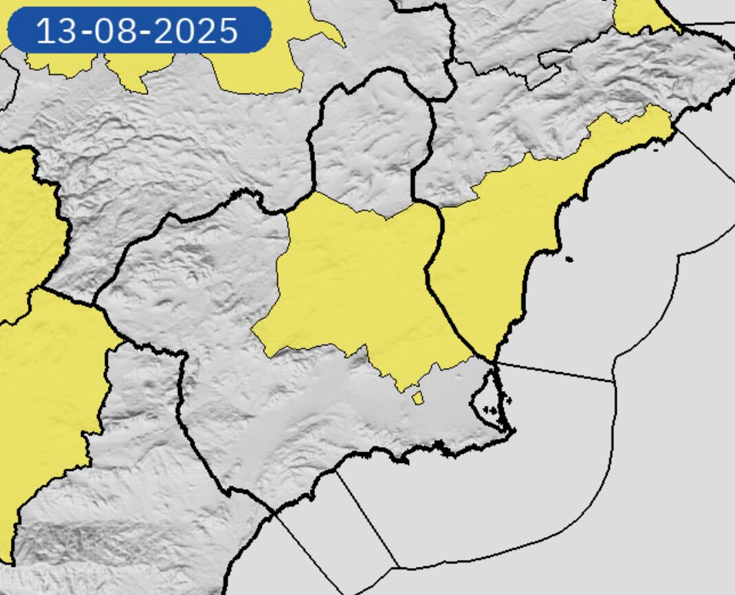 La Vega del Segura permanecerá este miércoles en aviso amarillo por altas temperaturas