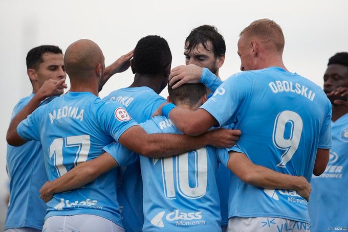 Celebración del gol de Soko