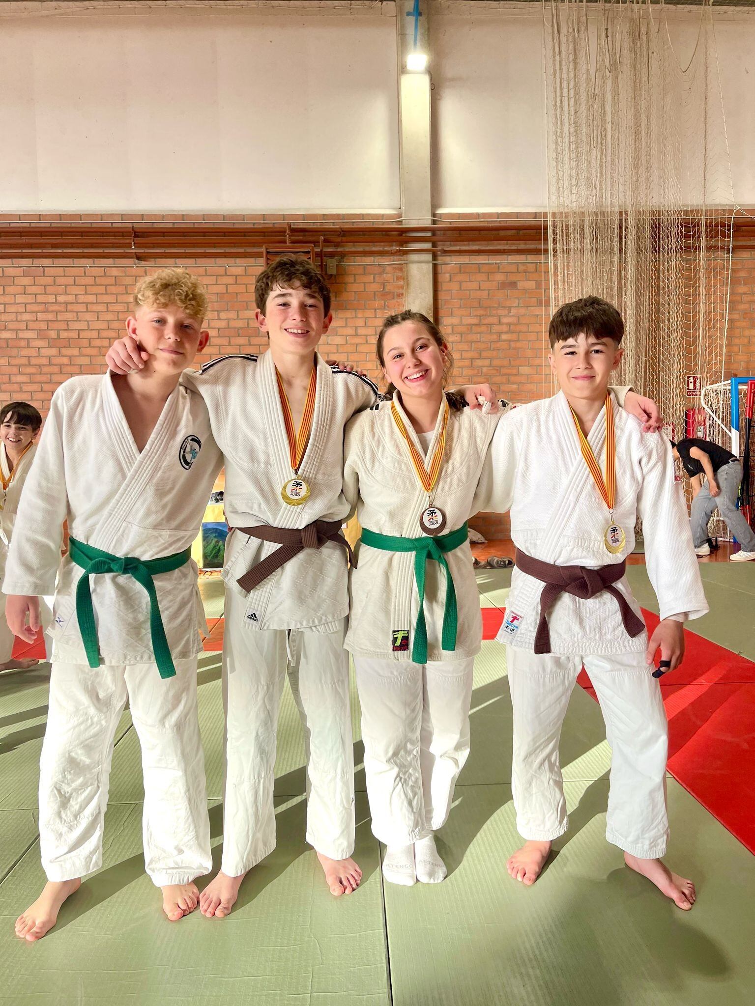 Judocas del CAS de Aínsa