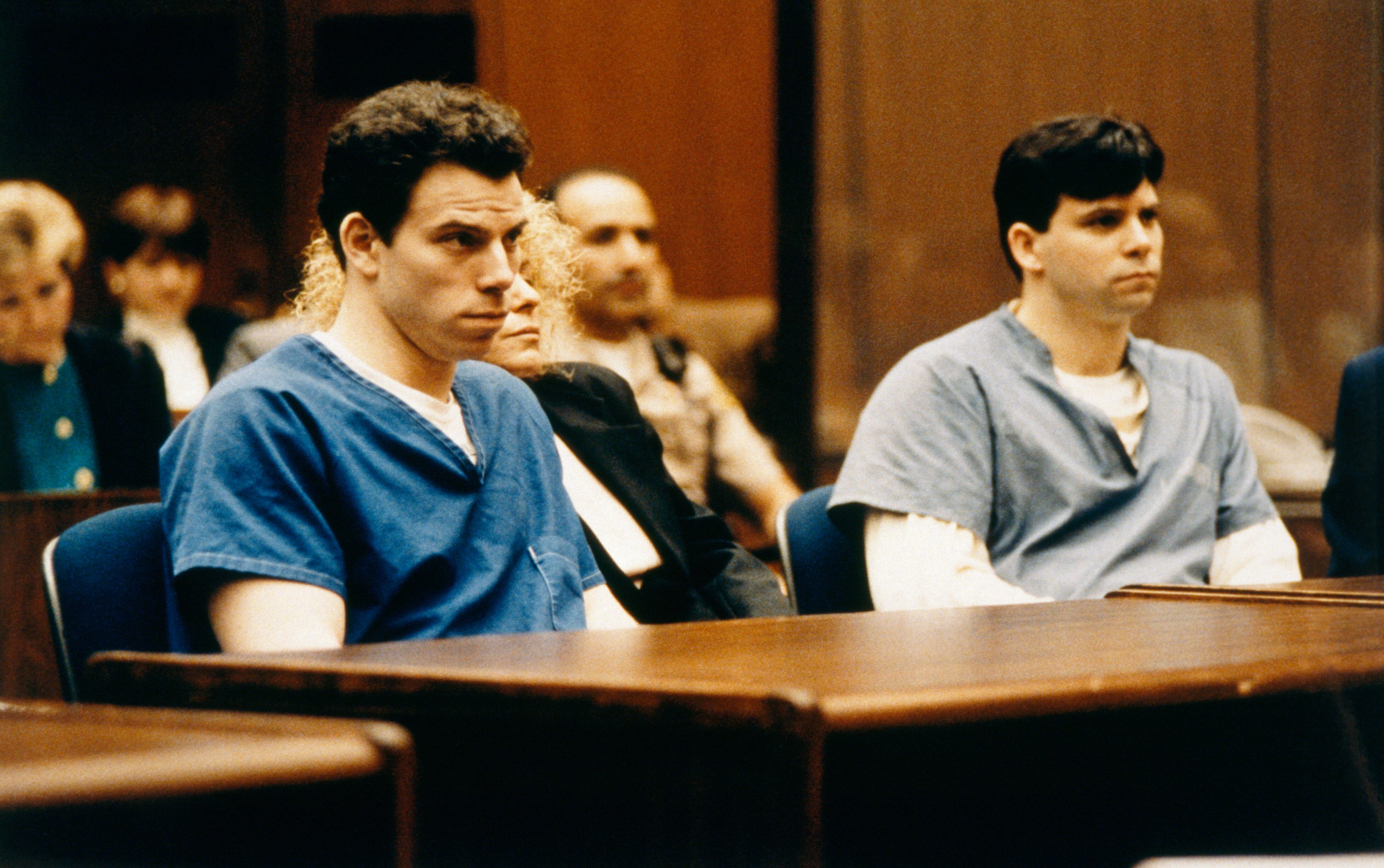 Juicio de los hermanos Lyle y Erick Menéndez en 1994. Ted Soqui/Sygma.