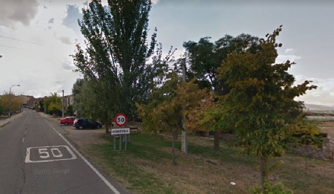 Entrada al barrio incorporado de Hontoria