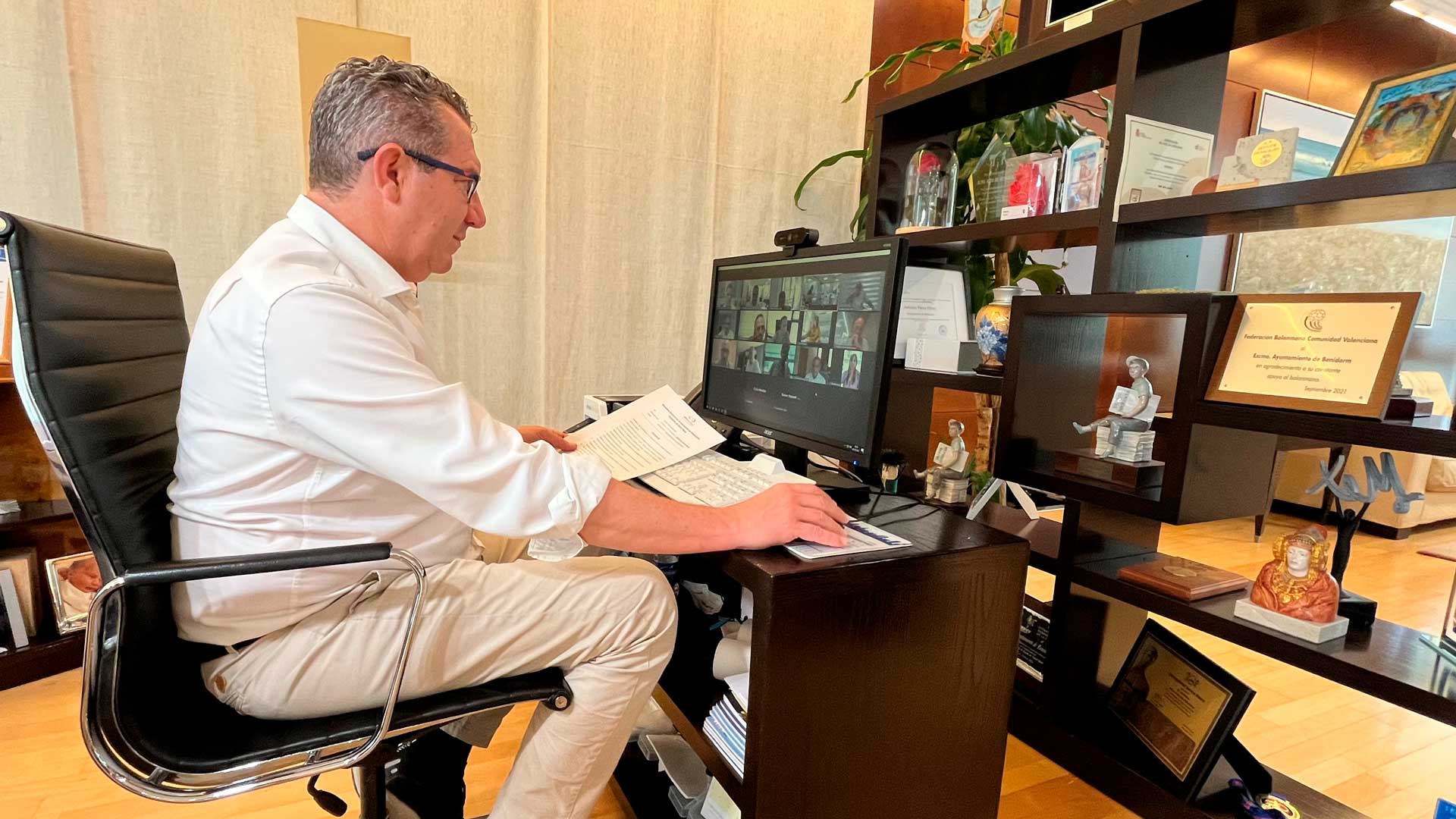 Toni Pérez, alcalde de Benidorm, en la Asamblea Extraordinaria de la Alianza de Municipios de Sol y Playa