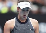 SYDNEY, AUSTRALIA - JANUARY 10:  Garbine Muguruza of Spain looks on in her second round match against Kiki Bertens of Netherlands during day four of the 2018 Sydney International at Sydney Olympic Park Tennis Centre on January 10, 2018 in Sydney, Australia.  (Photo by Mark Metcalfe/Getty Images)