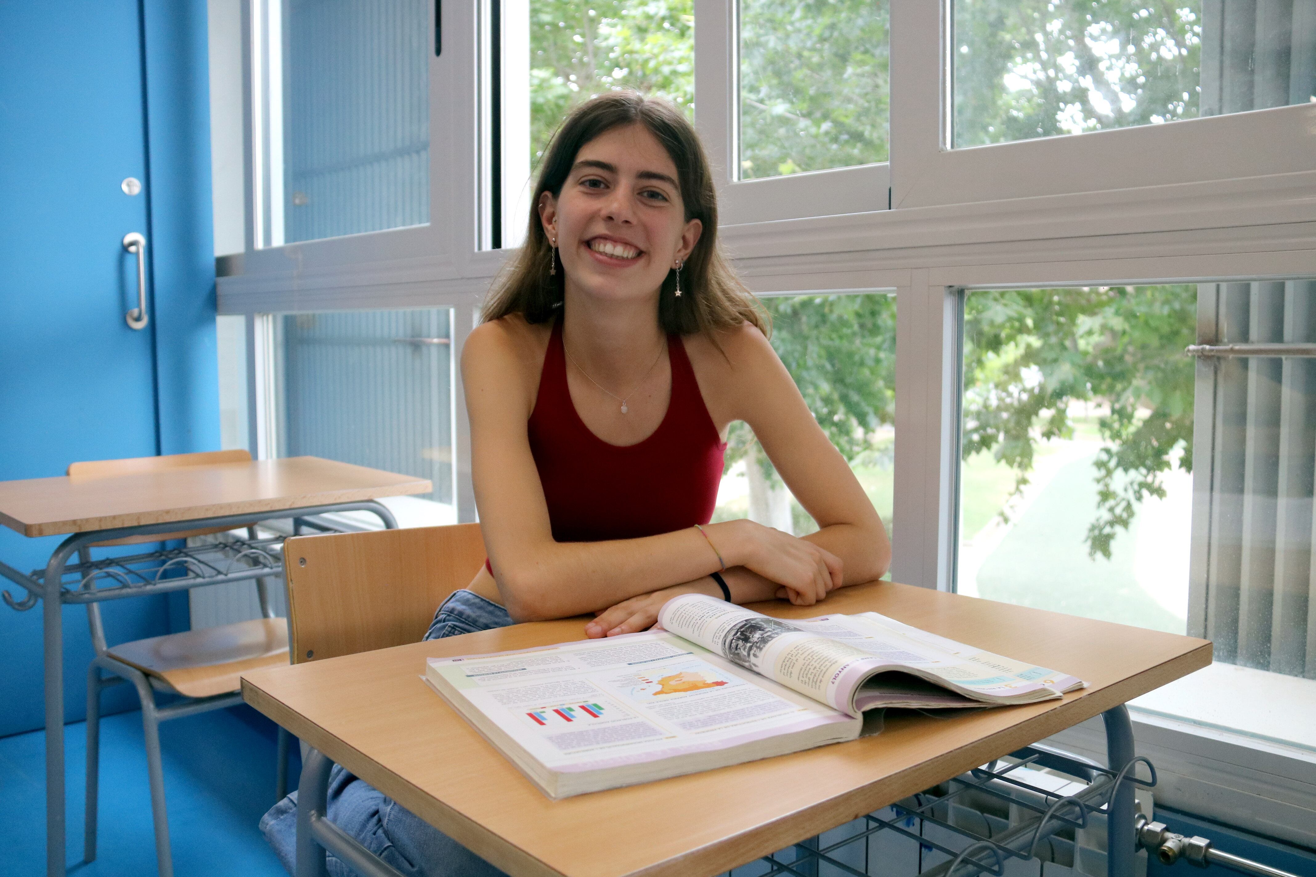 Alba Caufapé és l'estudiant de Lleida que millors resultats ha tret de les PAU: un 9,8. Foto: ACN.