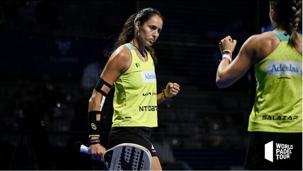 Triay i Salazar han aconseguit un triomf molt treballat després de perdre al primer set i estar dos jocs per sota al tercer.