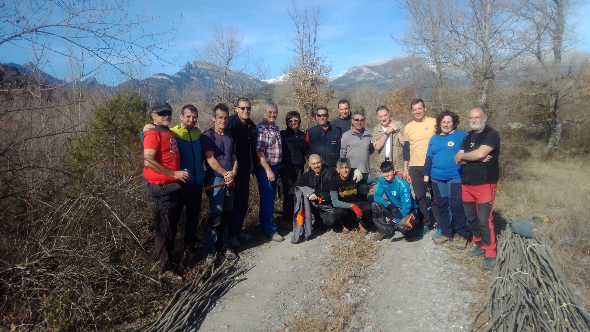 Los nabateros que han comenzado sus trabajos para construir nabatas