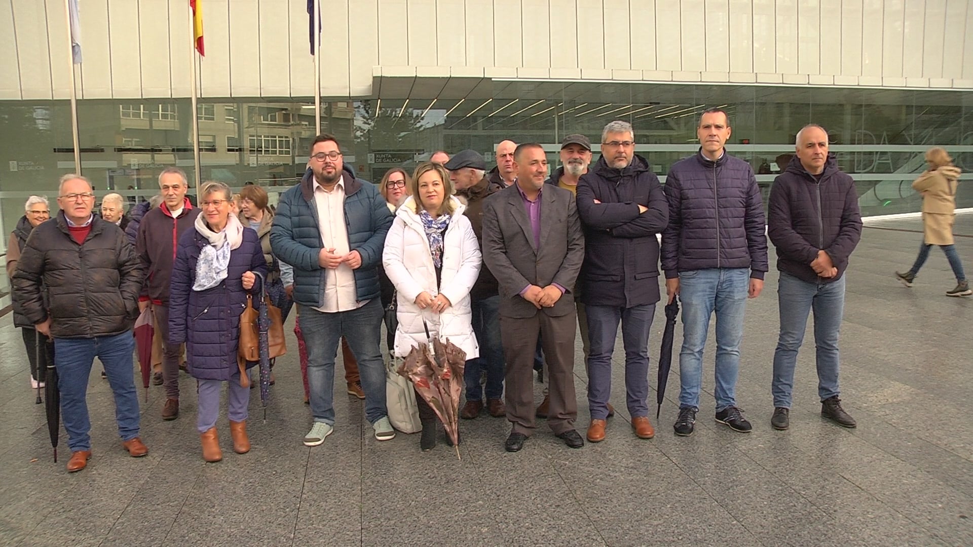 Concentración de la FAVEC en Cidade da Xustiza