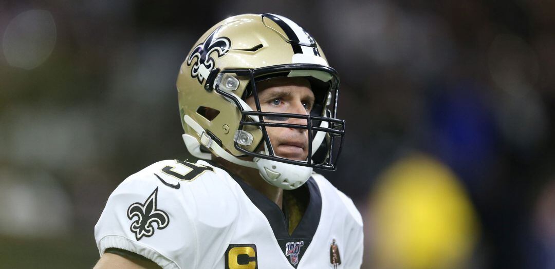 Drew Brees, durante un partido de la pasada temporada de la NFL