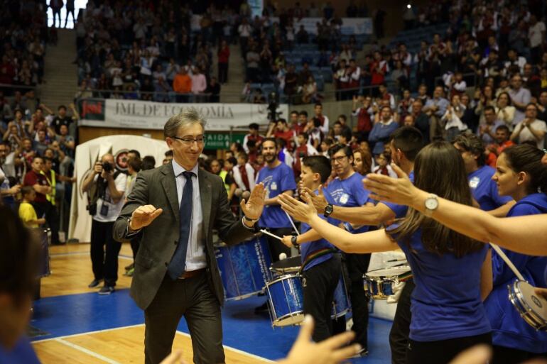 Moncho Fernández, en el último partido de la pasada temporada en Sar jugado ante el Barcelona el 14 de mayo