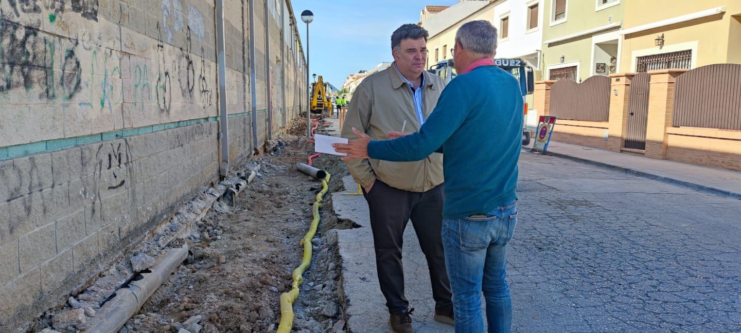 Juan Manuel Rodríguez y el delegado de Obras, Ignacio Cala