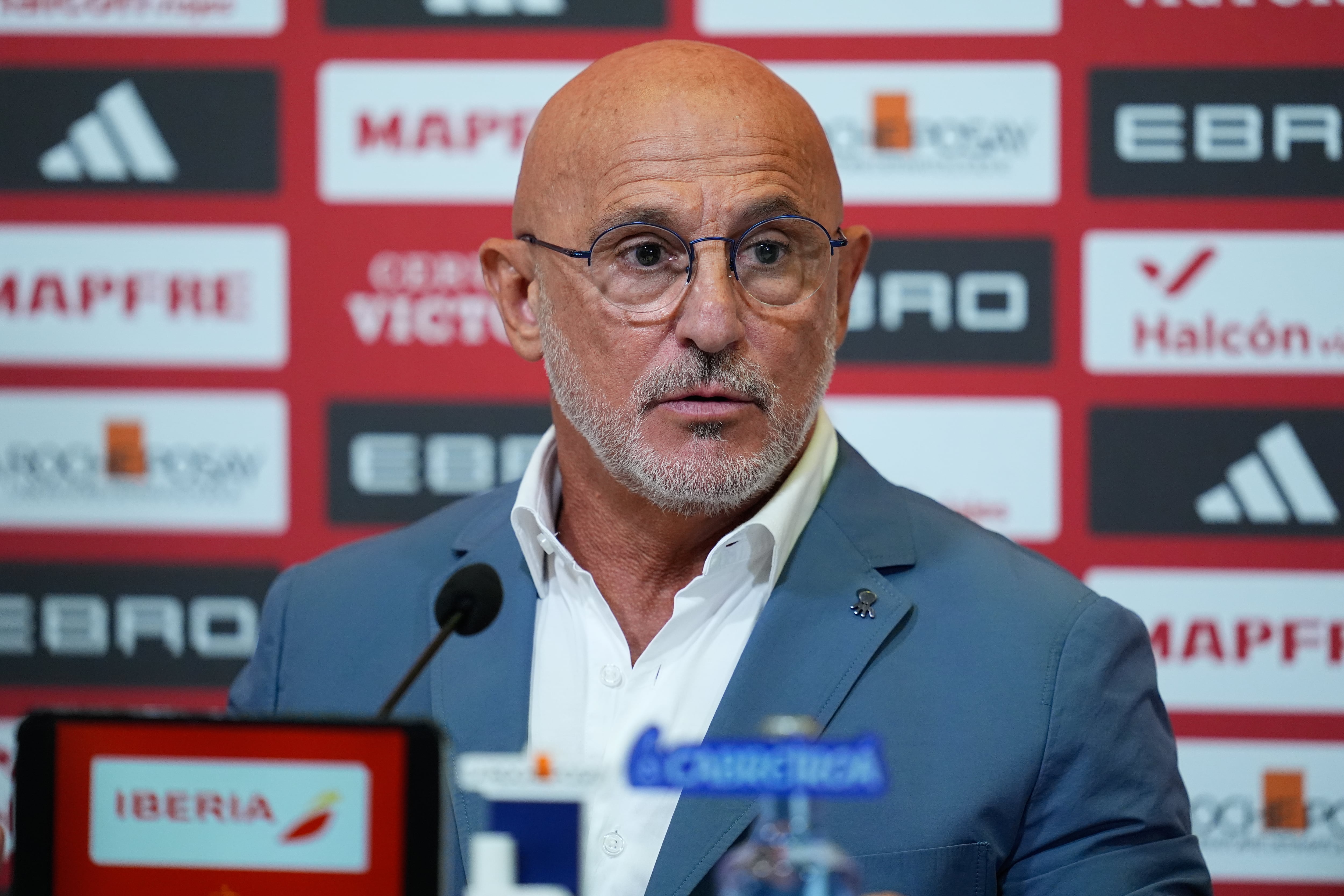 Luis de la Fuente, seleccionador español, en rueda de prensa