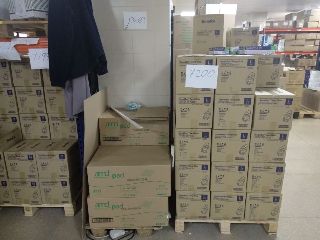 Material a disposición del Hospital 