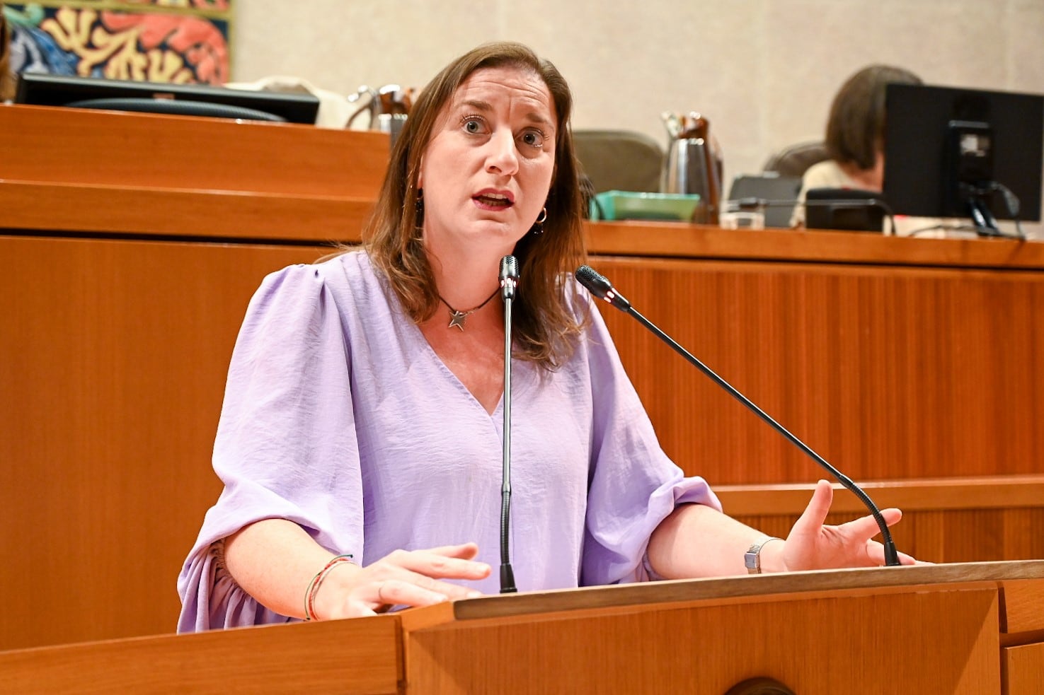 María Rodrigo durante su intervención