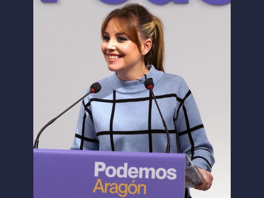 Maru Díaz, candidata de Podemos al Gobierno de Aragón en las elecciones de 2023