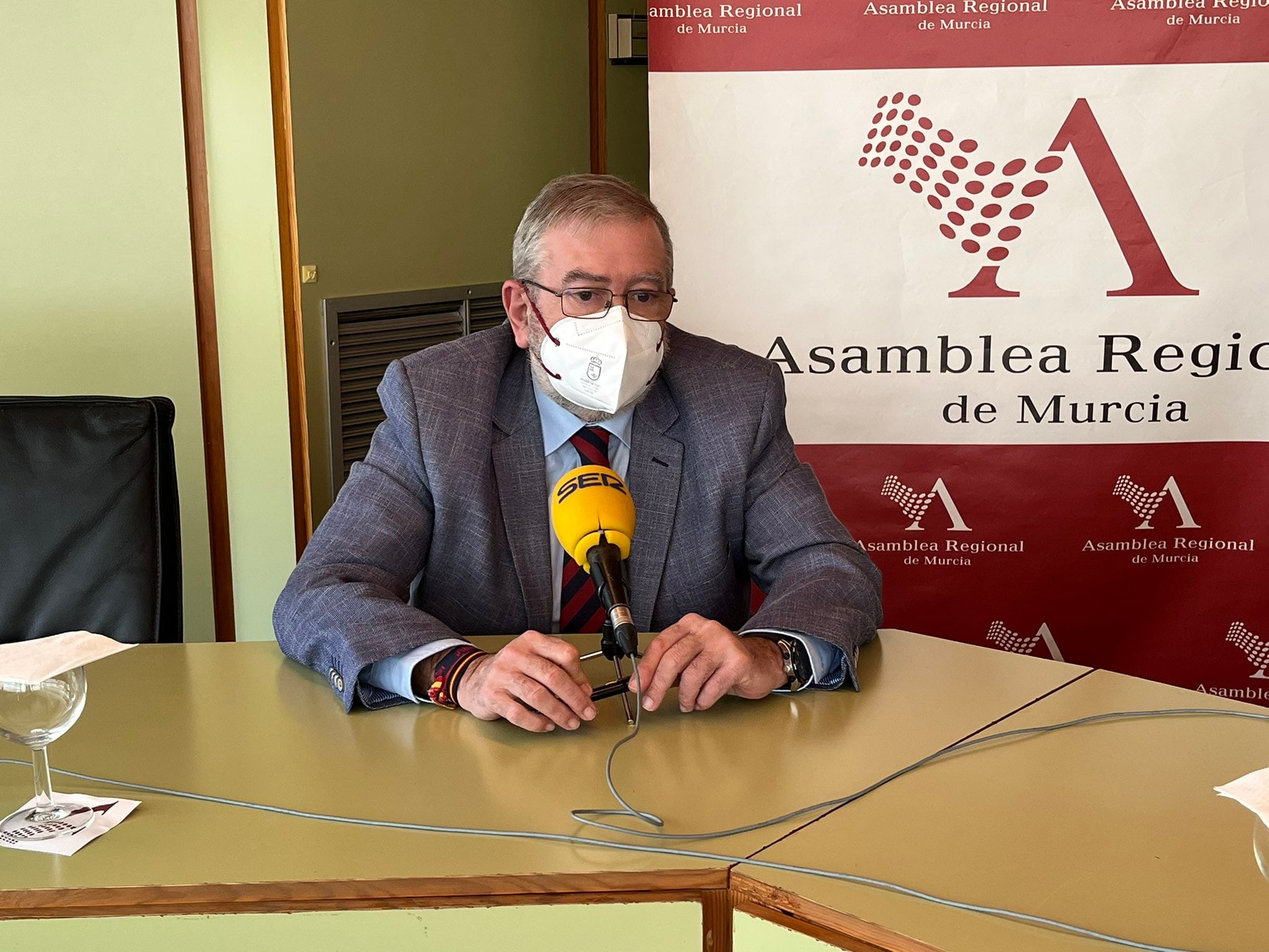 Alberto Castillo, presidente de la Asamblea Regional de Murcia