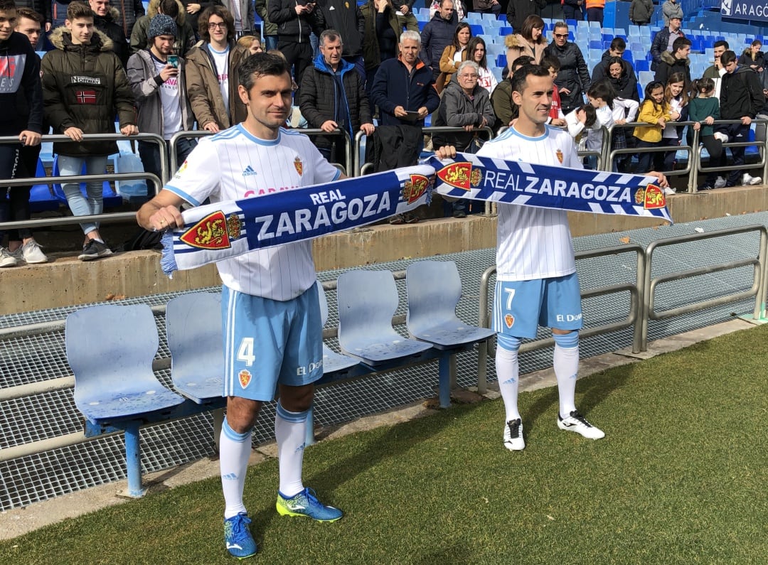 Dordo y Linares han sido recibidos por la afición en La Romareda