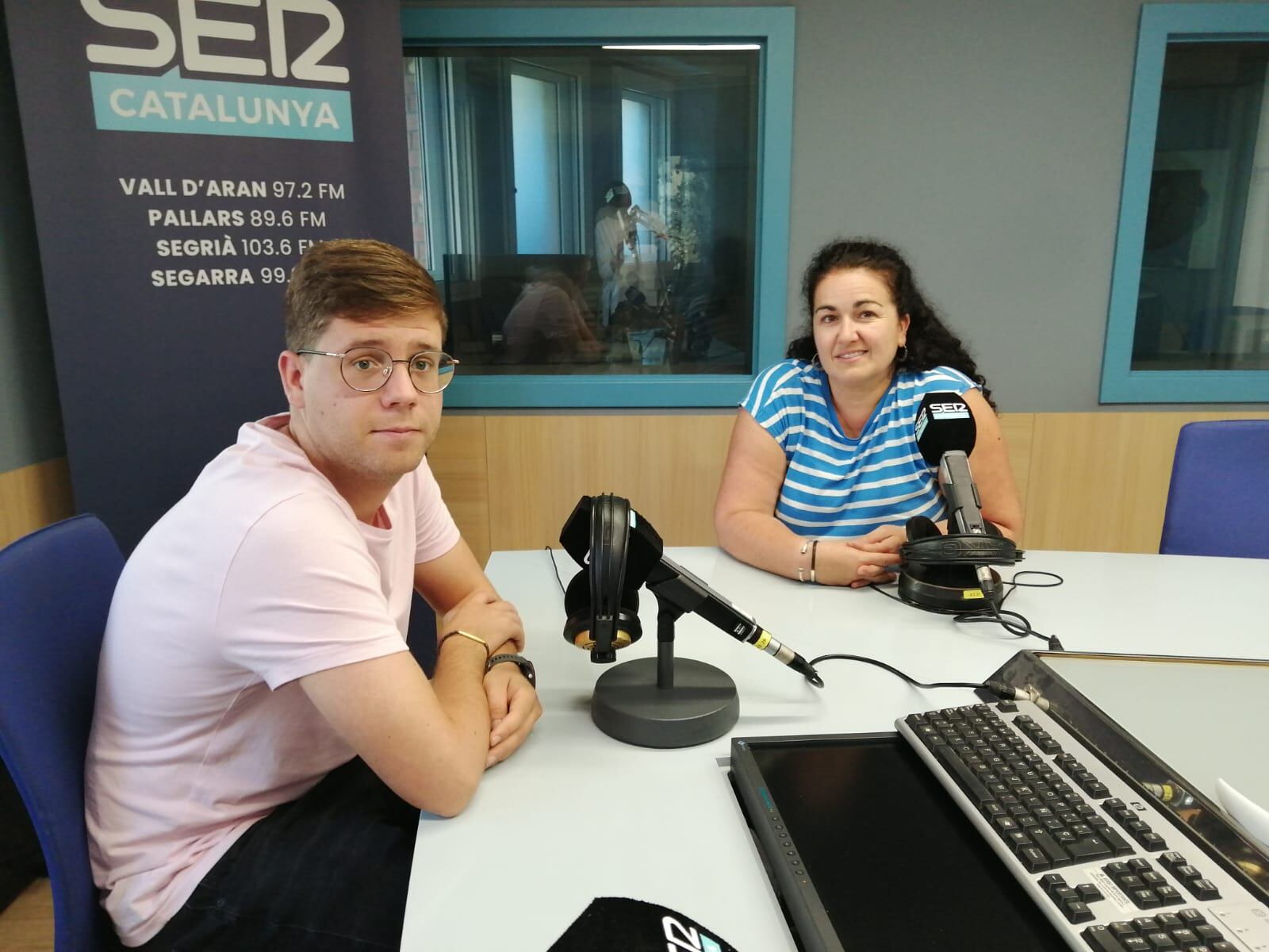 Marc Giné és el cap de colla dels Castellers de Lleida i Mònica Aguilera és la presidenta de l&#039;entitat.