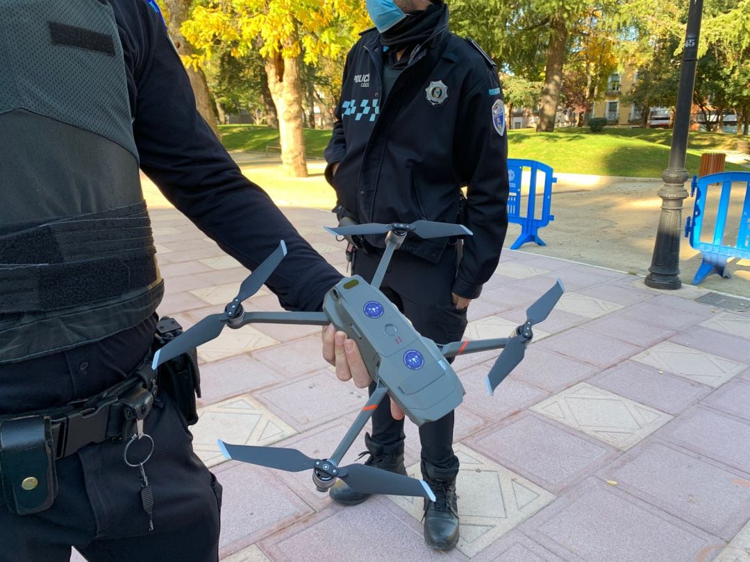 Uno de los drones incorporados