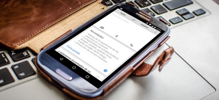 El traductor de Google en un teléfono Android