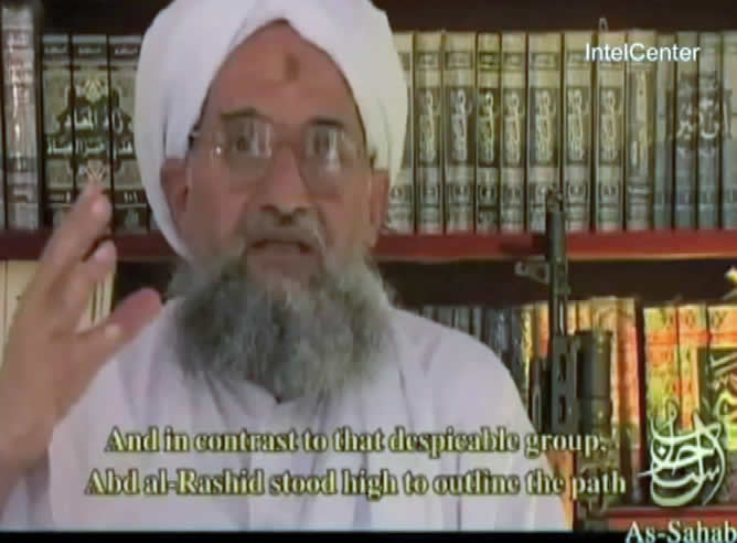 Ayman al Zawahiri, en el vídeo que amenaza a España