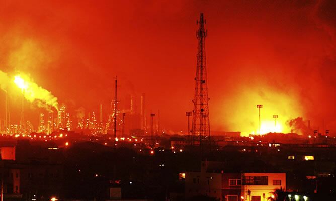 Explosión de Amuay, la refinería de Punto Fijo en la península de Paraguaná