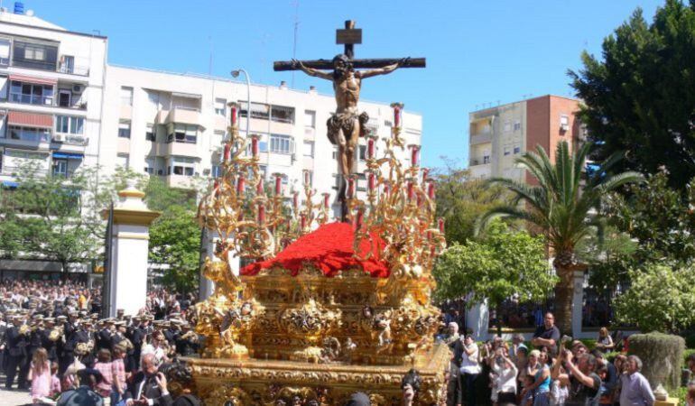 El Cristo de La Sed en su paso procesional