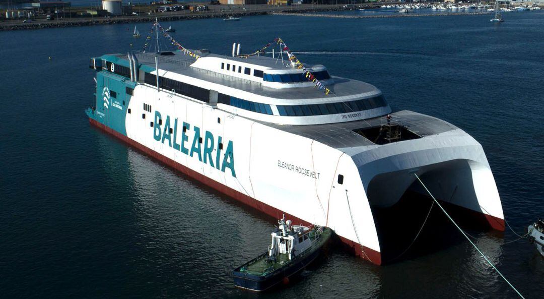 Baleària incorporará en marzo el primer ‘fast ferry’ del mundo con motores duales a gas BALEÀRIA