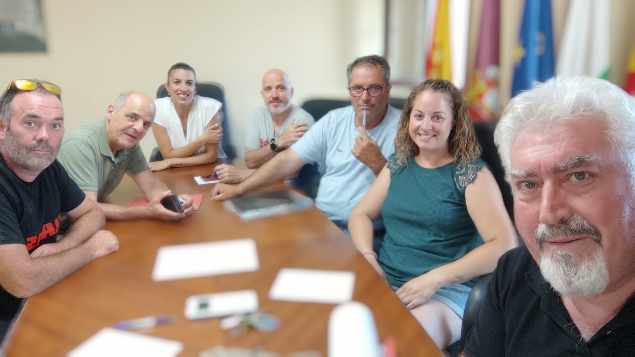 Reunión celebrada en el Ayuntamiento de Baños de Valdearados