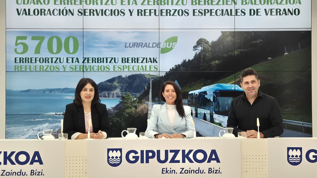 Lurraldebus refuerza el transporte público en Gipuzkoa con más de 1.100 servicios especiales y 4.600 refuerzos este verano
