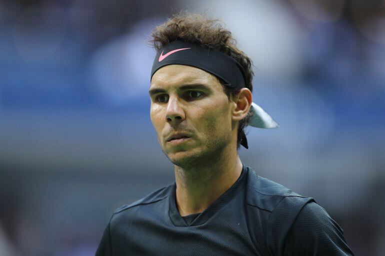 Nadal, durante un partido en el US Open