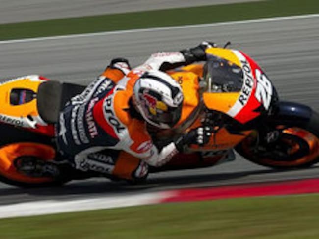 Pedrosa rueda con su Honda