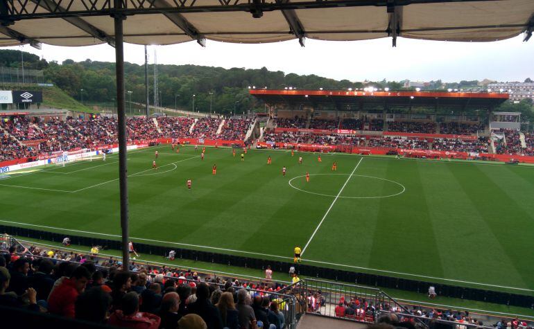 Montilivi en un partit d'aquesta temporada.