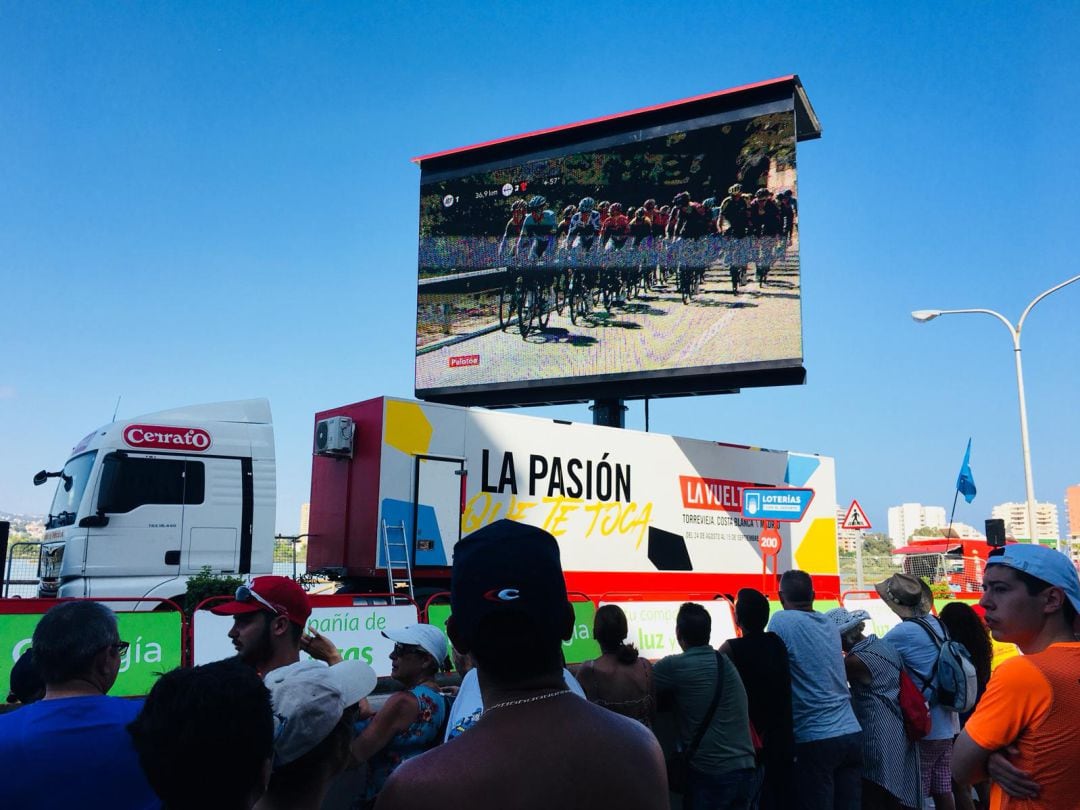 Ambiente en la meta en Calp.