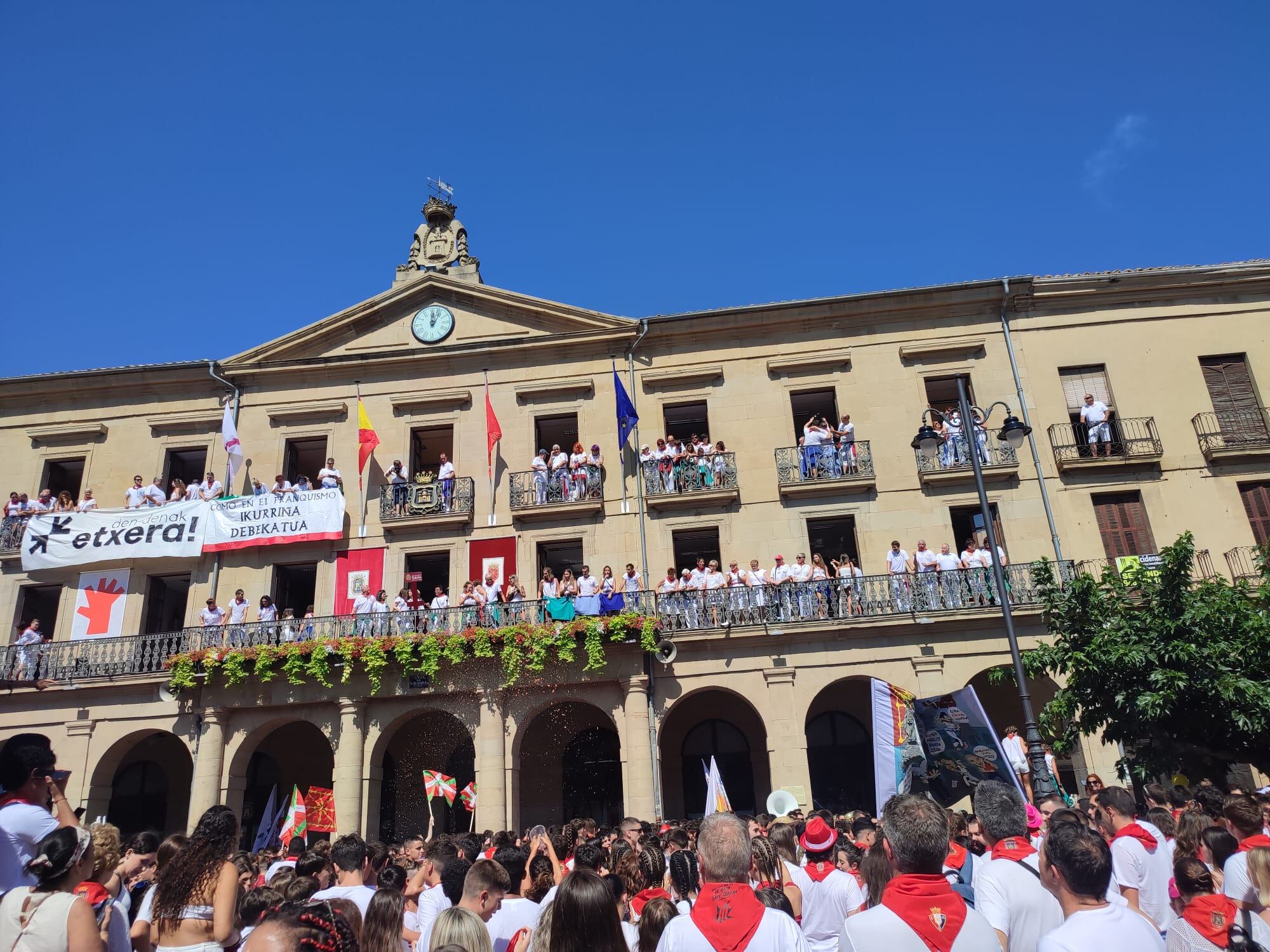 Inicio de las fiestas de Tafalla de 2023.