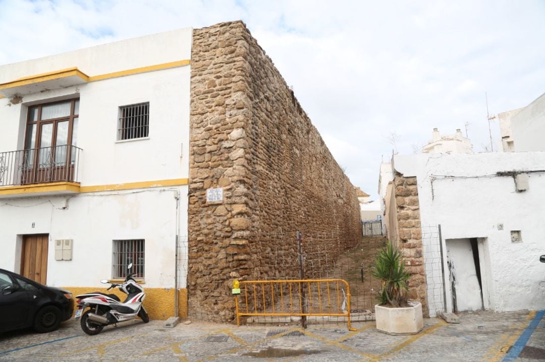 Tramo de muralla en el que actuará el Ayuntamiento