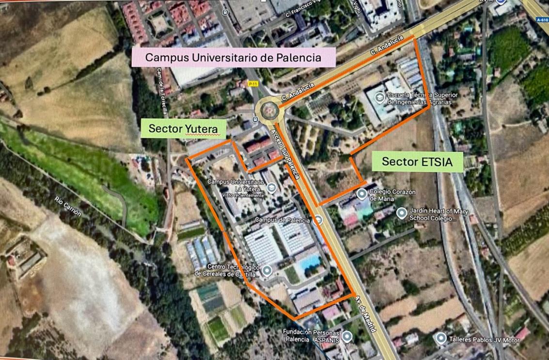 Nuevo arboreto del campus universitario de la Yutera