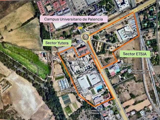 Nuevo arboreto del campus universitario de la Yutera