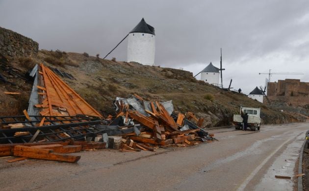 Daños causados en los molinos por el temporal &#039;Emma&#039;