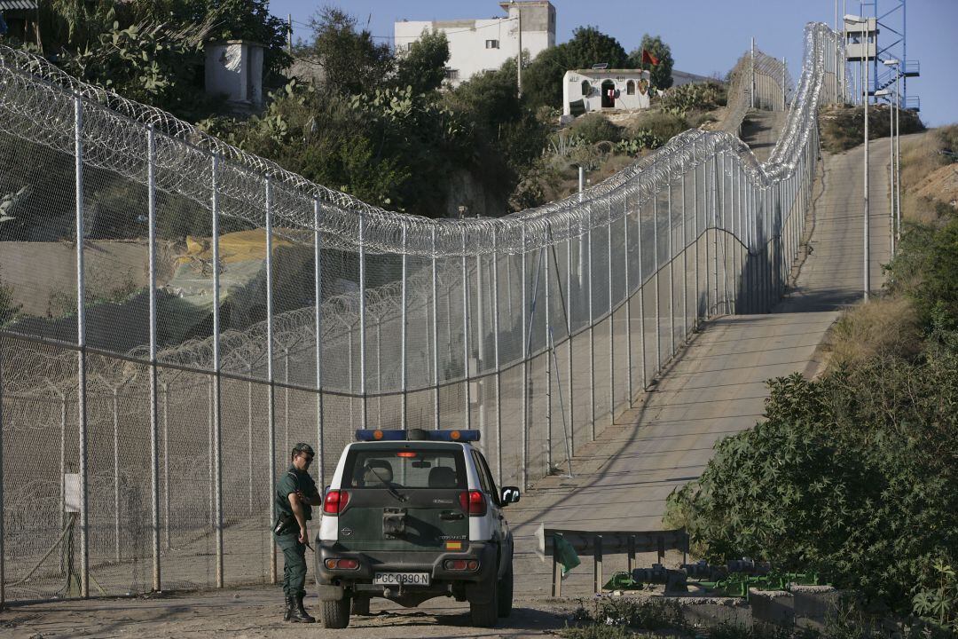 Parte de la valla fronteriza de Marruecos con Melilla