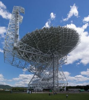 El telescopio de radio Robert C. Byrd Green Bank.