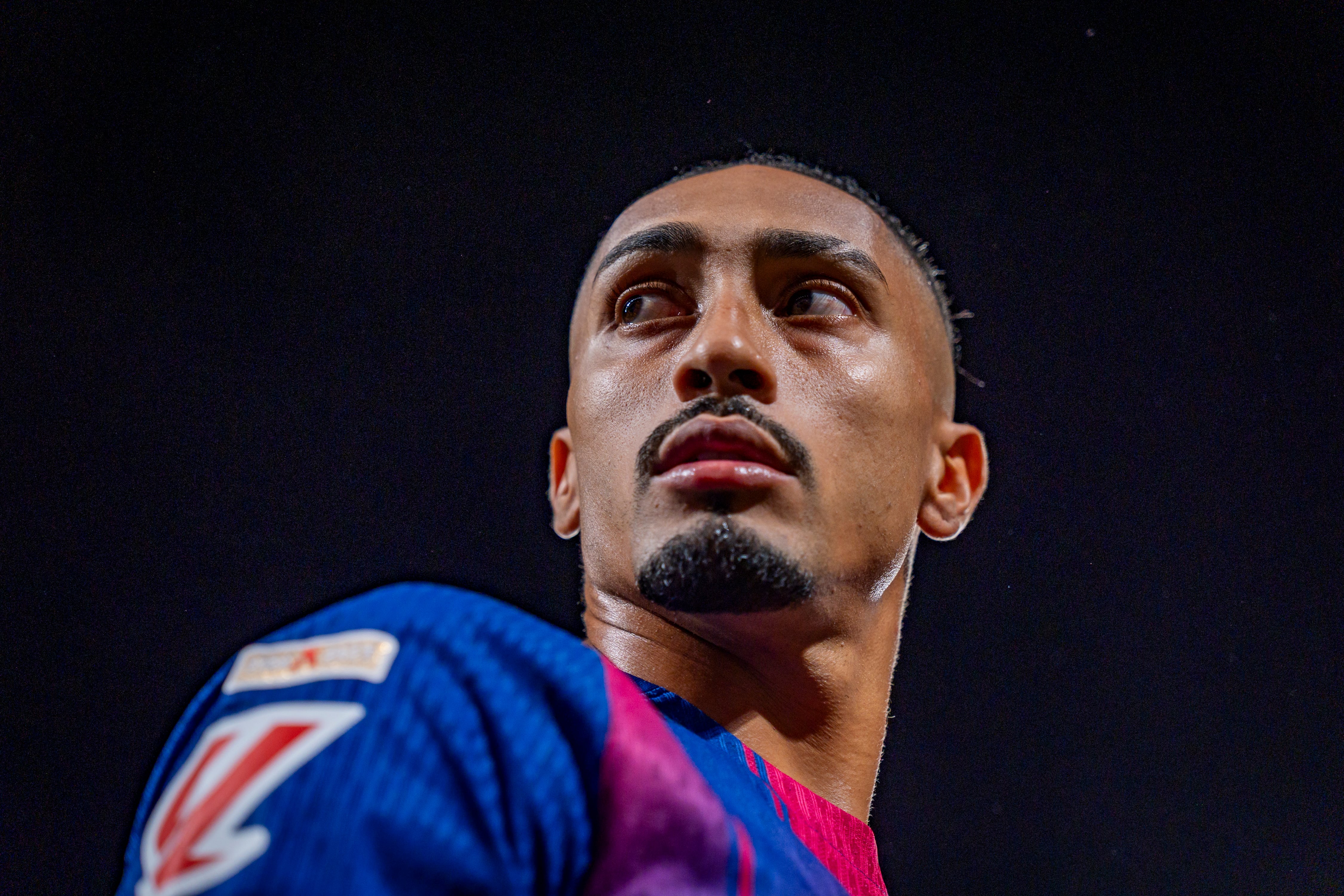 Raphinha, durante el Rayo Vallecano-FC Barcelona de LaLiga