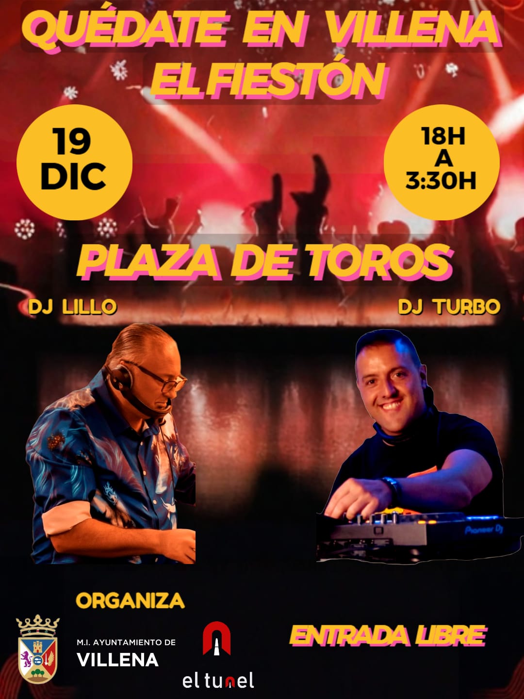 Fiesta con dj´s locales