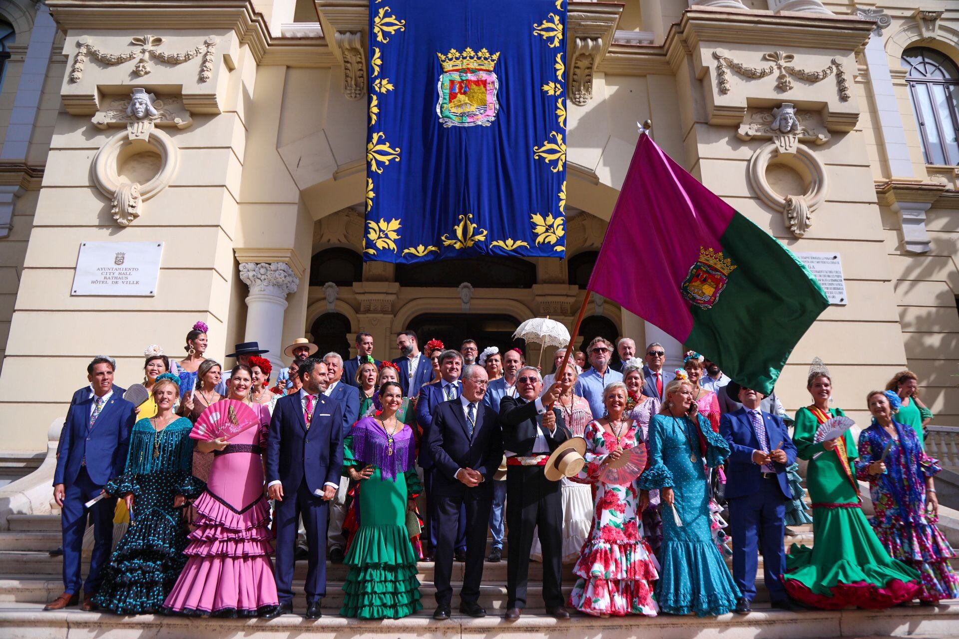 Un momento previo a la romería de Málaga