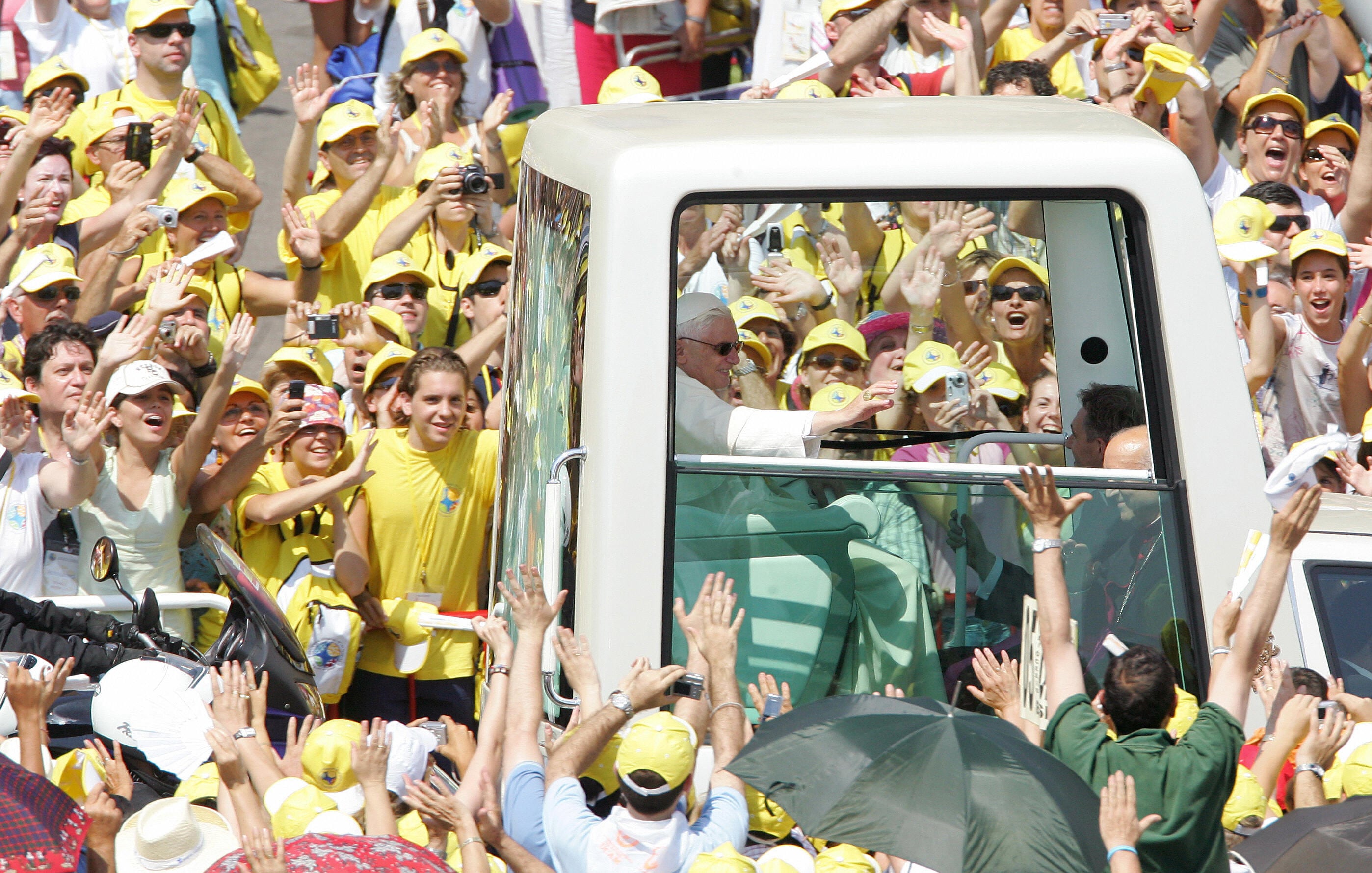 El Papa Benedicto XVI en su visita a València en 2006