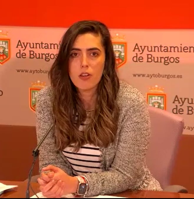 Andrea Ballesteros, portavoz del equipo de Gobierno del Ayuntamiento de Burgos